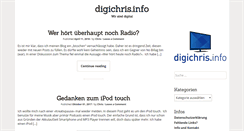 Desktop Screenshot of digichris.info